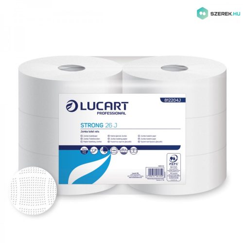Lucart Strong 26 J MAXI toalettpapír 2 réteg cellulóz 255m 6tekercs/csomag