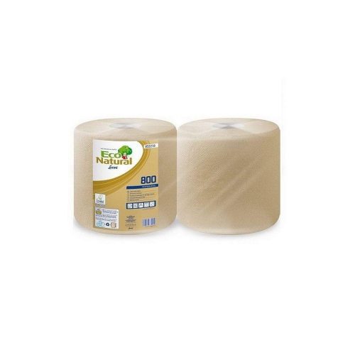 Lucart ECO Natural ipari törlő 2 rétegű, 800 lapos, 2 tekercs/zsugor, 64 zsugor/raklap