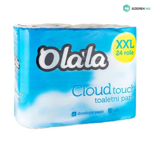 Olala Could Touch toalettpapír 2 rétegű fehér 24 tekercses, (6 csomag/zsák)