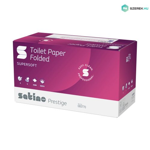 Satino Wepa Prestige hajtogatott toalettpapír cellulóz 3 réteg, 9,8x21cm, 30x200 lap