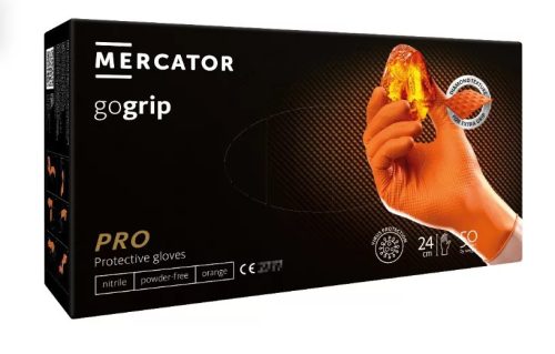 MERCATOR GoGrip Orange Gumikesztyű M-es