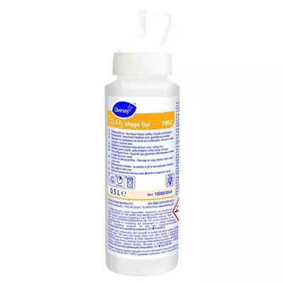 Clax Magic Oxi 70E2 folteltávolító fehéríthető foltokhoz: kávé, gyümölcs, vörösbor 500ml (4db/karton)