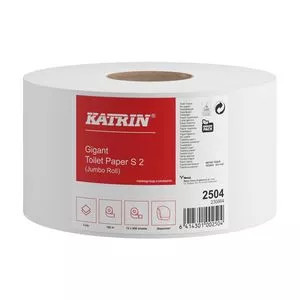 Katrin toalettpapír Classic Gigant S 18cm-es, 2r., 150m/tek, fehér, 12tek/karton, 48karton/raklap