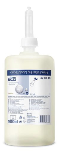 Tork folyékony szappan S1 Premium átlátszó (extra hygiene) 1L, 6db/karton