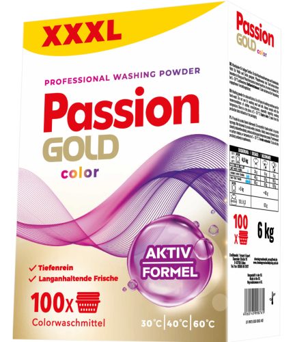 Passion Gold  színes mosópor 6kg / 100 mosás