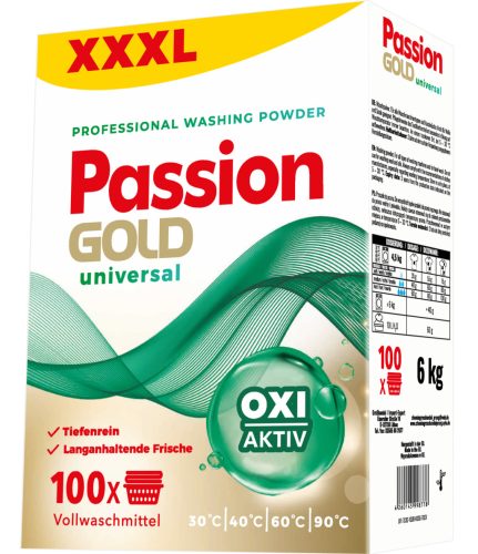 Passion Gold  univerzális mosópor 6kg / 100 mosás