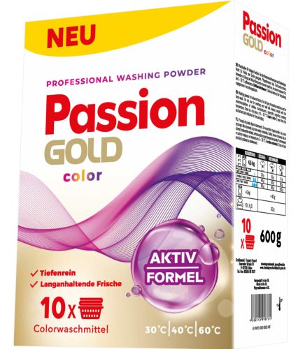 Passion Gold  színes mosópor 600g / 10 mosás