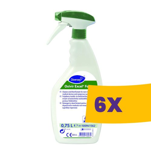 Oxivir Excel Foam Tisztító- és fertőtlenítőszer nem invazív orvostechnikai eszközökhöz és nem porózus felületekhez 750ml (Karton - 6 db)