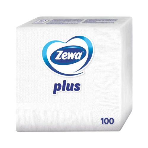 Zewa Plus fehér szalvéta 33x33 - 1 rétegű 100db-os