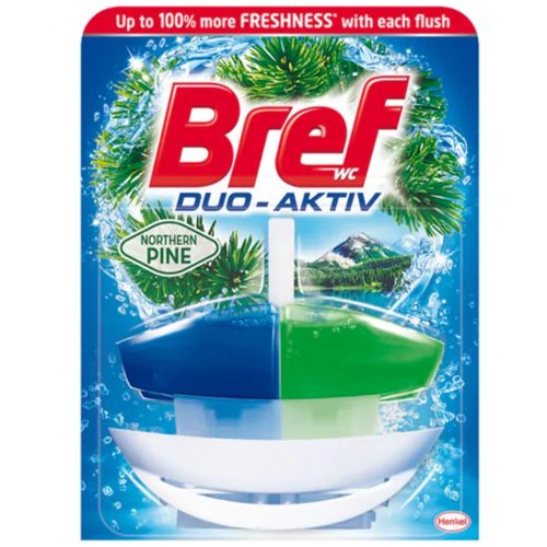 Bref Duo Aktiv WC illatosító gél 2 fázisú kosárral Fenyő 50ml