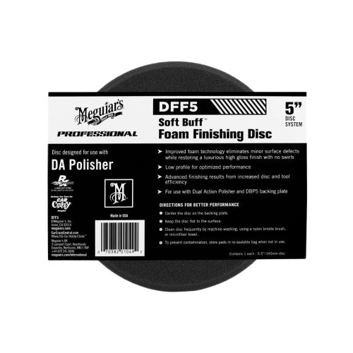 Meguiar's Soft Buff Foam Finishing Disc 5" befejező és viaszoló polírozó korong 140 mm