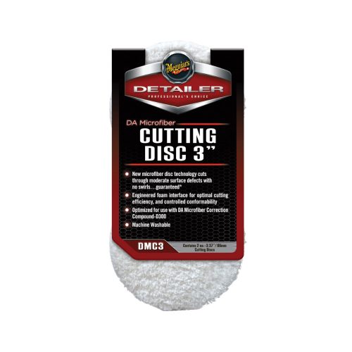 Meguiar's DA Microfiber Cutting Disc 3" mikroszálas polírozó korong 2db 75 mm 