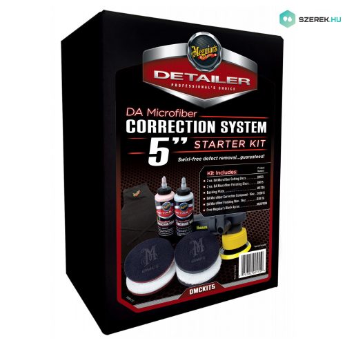 Meguiar's DA Microfiber Correction System 5" Kit professzionális egy lépéses polírozó és viaszoló készlet