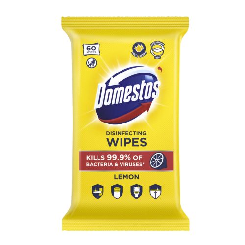 Domestos higiénikus fertőtlenítő kendő Lemon 60db-os