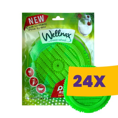 Wellnax piszoár illatosító rács Fenyő 50g (Karton - 24 db)