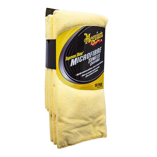 Meguiar's Supreme Shine Microfiber Towel mikroszálas kendő 6db/csomag 40x60 cm