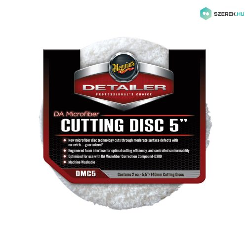 Meguiar's DA Microfiber Cutting Disc 5" mikroszálas vágó polírozó korong 2db 140 mm