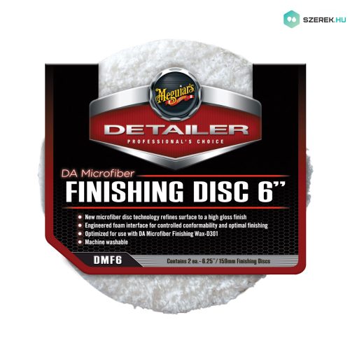 Meguiar's DA Microfiber Finishing Disc 6" mikroszálas befejező korong 2db 159 mm