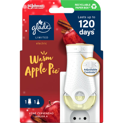 Glade elektromos légfrissítő készülék+utántöltő 20ml Warm Apple Pie LIMITÁLT KIADÁS!