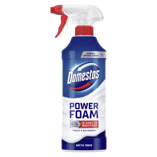 Domestos Power Foam WC és fürdőszoba tisztító hab Artic Fresh 435 ml